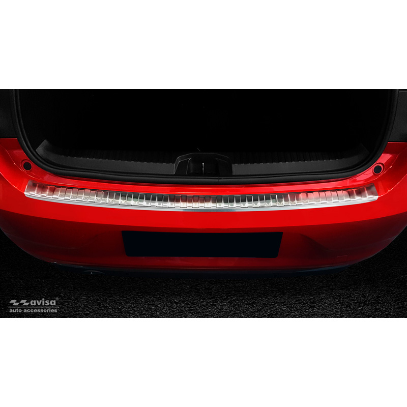 Stainless Steel Rear bumper protector  Renault Clio E HB 5-doors 2019- Incl. Facelift 'Ribs'