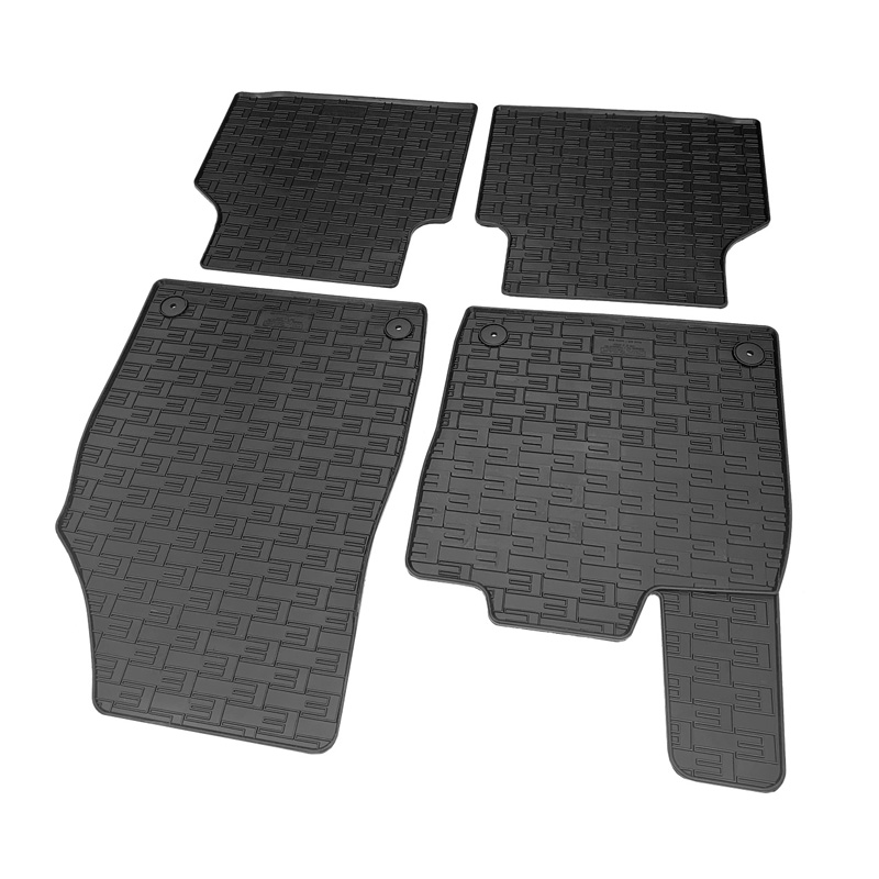 Rubber car mats set  Volkswagen ID.4 / ID.5 2020- & Skoda Enyaq iV 2020- incl. Coupé & Audi Q4 E-Tron (F4B) 2020- & Cupra Tavascan 2023- (4-pieces + fixing system)