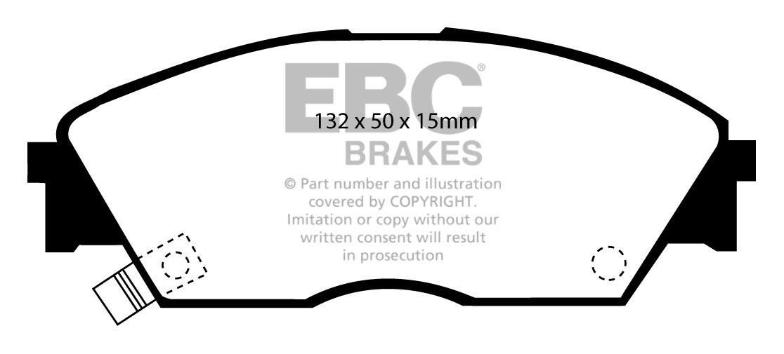 EBC Brakes HONDA Civic 1.5 (ED) 88-91 Remblokken voorzijde