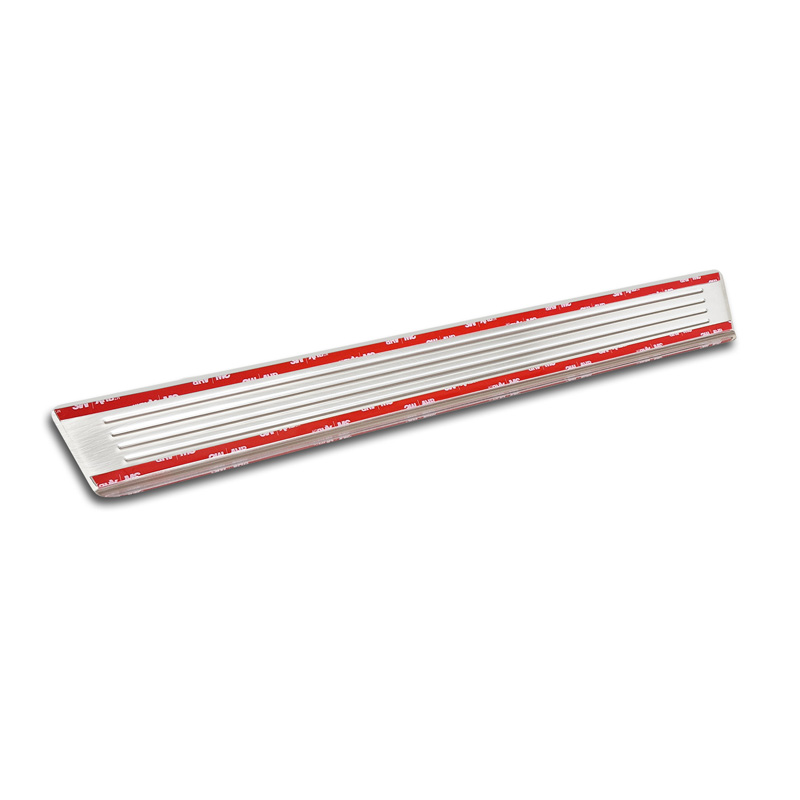 Inox door sill protectors  Volvo EX30 2023- - 'Lines' - 4-pieces