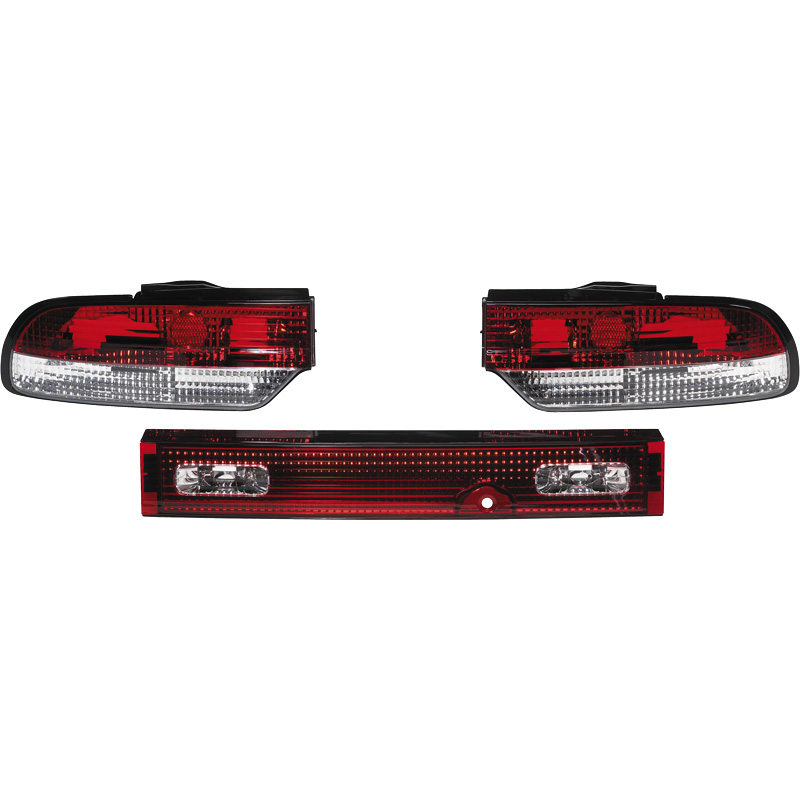Set Tail Lights  Nissan Silvia S13 (180SX) - Red/Clear (3-pieces)