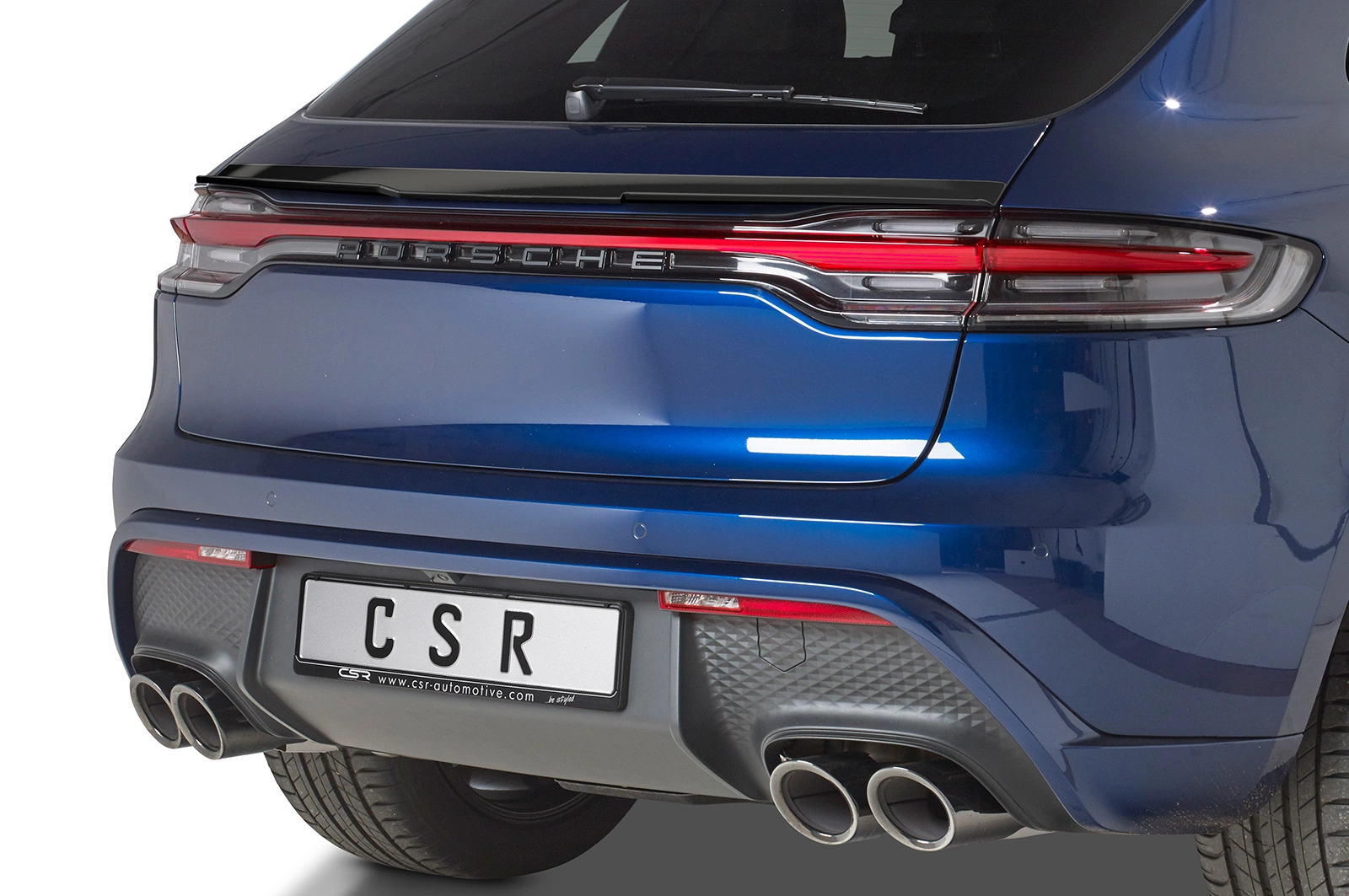 Achterspoiler Porsche Macan glans zwart