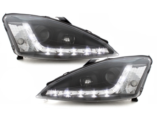 Headlights Ford Focus 98-01 Devil Eyes Dayline Black