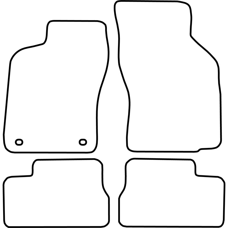 Set velour car mats  Opel Astra F 1991-1997