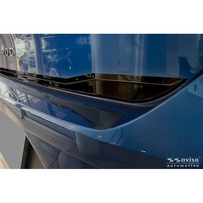 Avisa Black Chrome Stainless Steel Tailgate Trim  Volkswagen T-Roc 2017-2022 & Facelift 2022-2025 (incl. Cabrio)