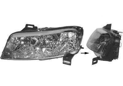 koplamp, H7+H1+H1, 5 drs, links,-12/2003 Fiat Stilo, 2001-2009