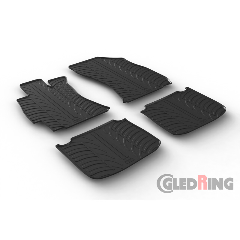 Rubber car mats set  Subaru Outback 11/2014- (T profile 4-pieces)