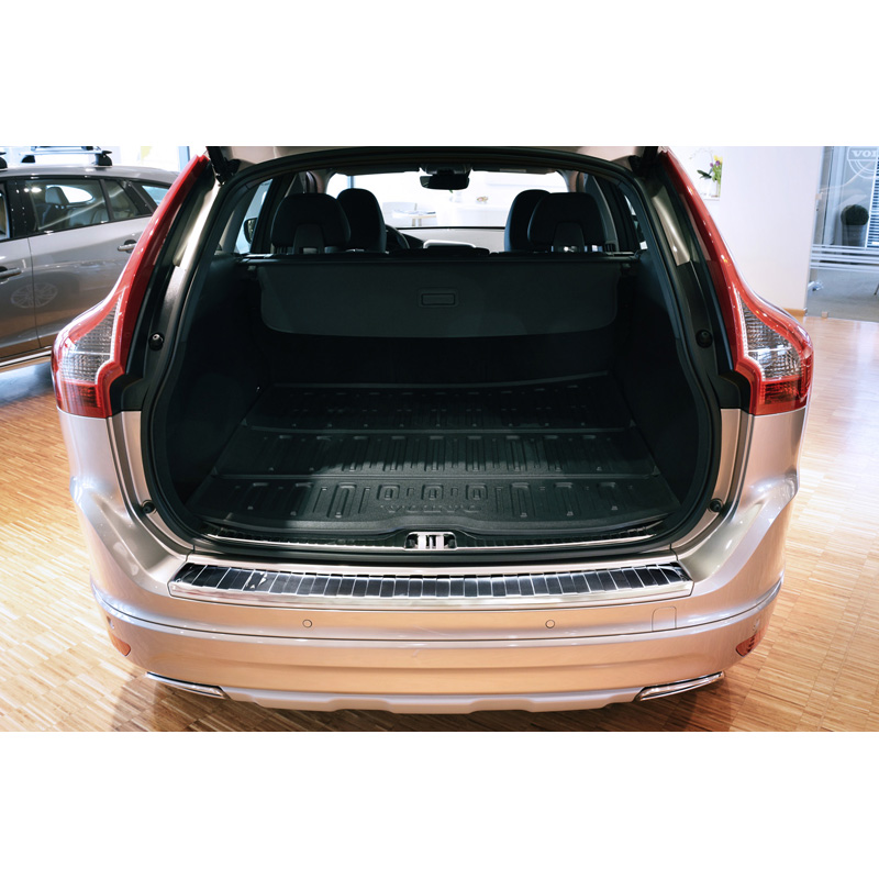 Stainless Steel Rear bumper protector  Volvo XC60 2013-2016 'Ribs'
