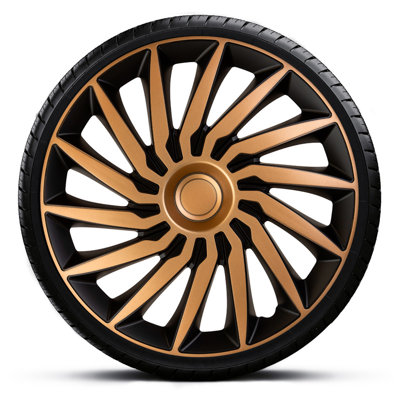 Set wheel covers Kendo 15-inch black/gold