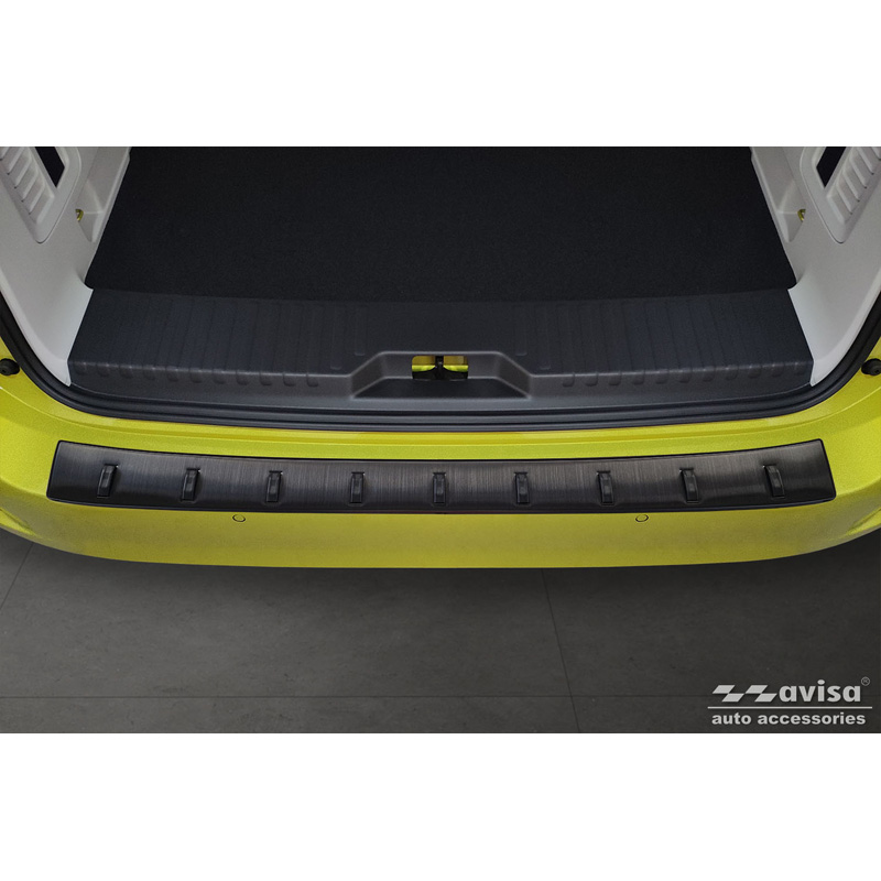 Black Stainless Steel Rear bumper protector  Volkswagen ID.Buzz + Cargo 2022- 'STRONG EDITION'