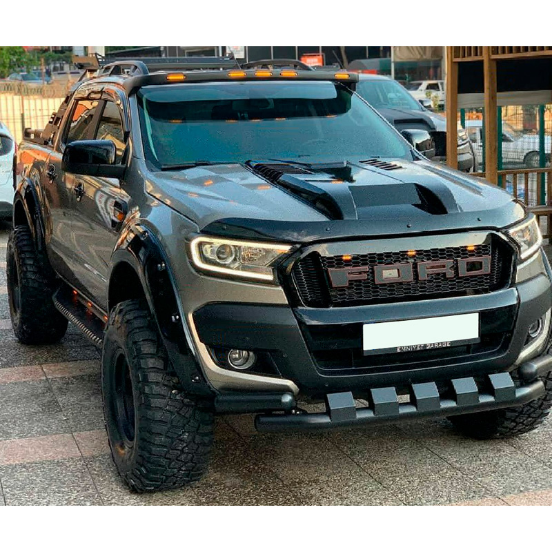 Bonnet Scoop  Ford Ranger T7/T8 2015-2022 - Gloss black
