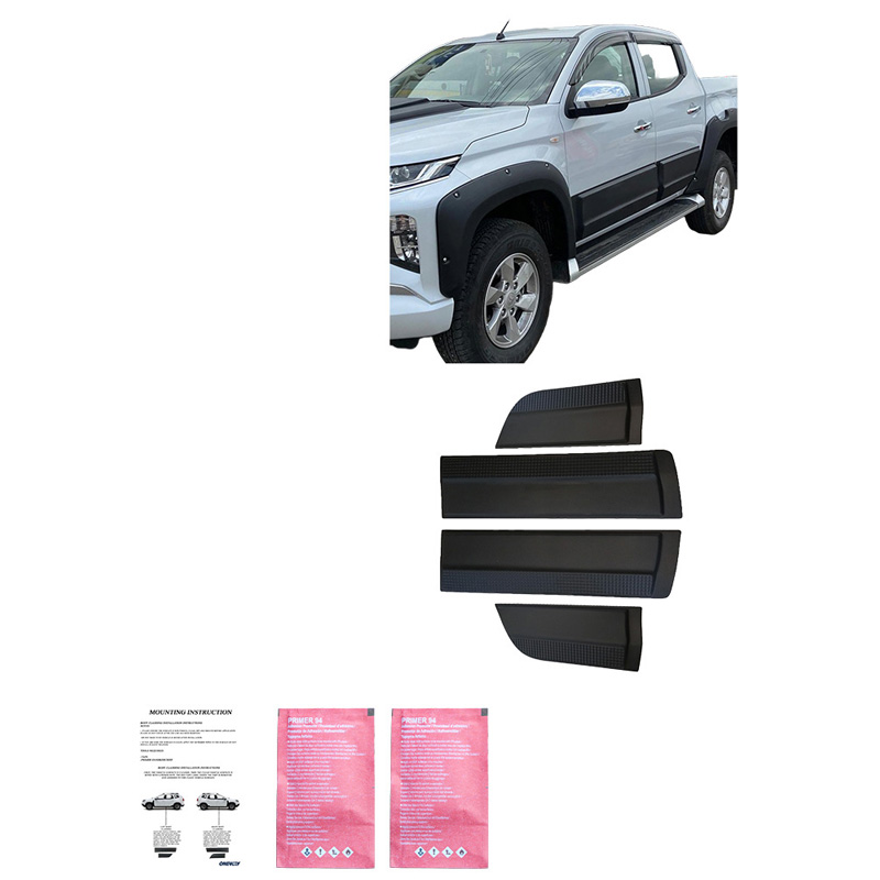 Body Cladding  Mitsubishi L200 Triton 5/6 2015- - Matt black