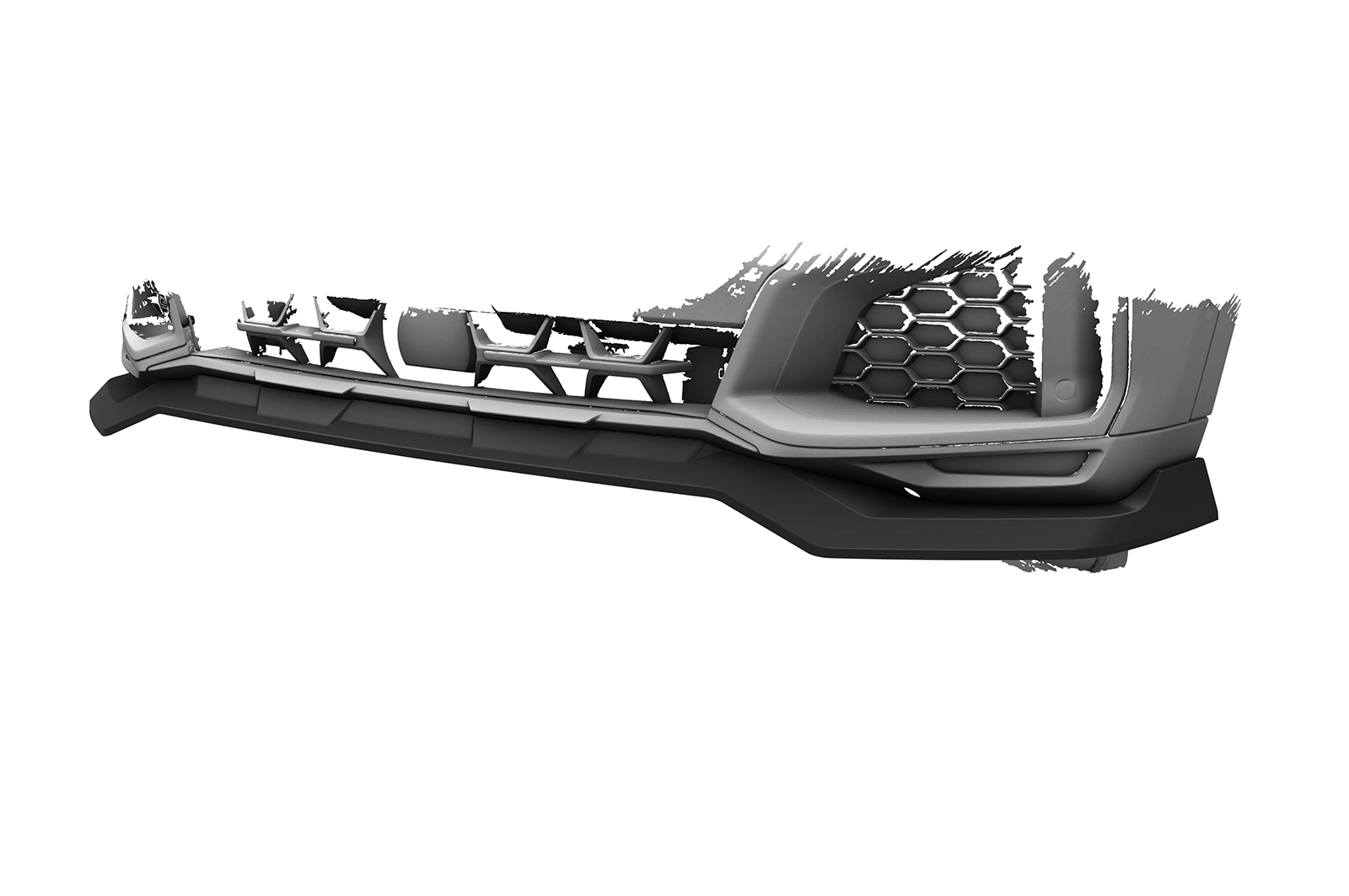Voorspoiler passend voor BMW X6 (G06) Basis glans zwart