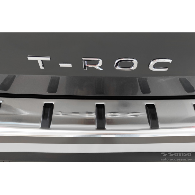 Stainless Steel Rear bumper protector  Volkswagen T-Roc & T-Roc Cabrio 2017-2022 & Facelift 2022- 'STRONG EDITION'