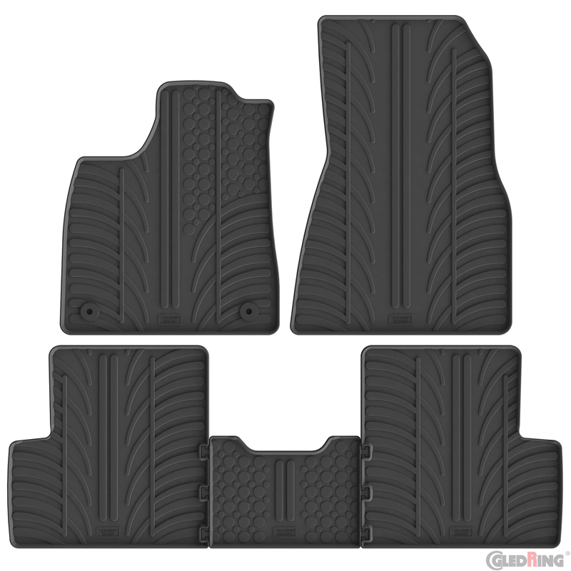 Gledring Rubber car mats set  Renault 4 E-Tech 2025- (T profile 5-pieces)