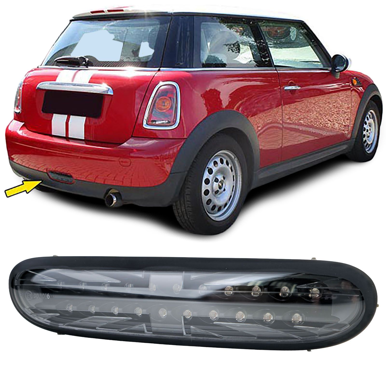 LED Neon Light Red Black for Mini R56 R57 Cabrio One Cooper D 06-10