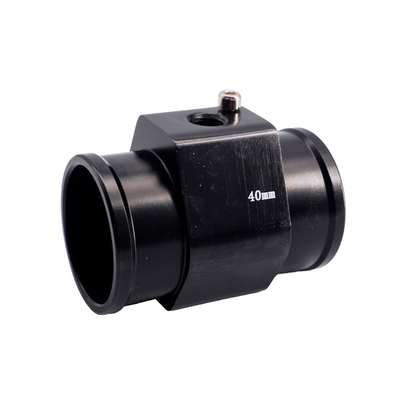 Simoni Racing Water Temperature Sensor Fitting - Black Anodized Aluminium - Ø40mm