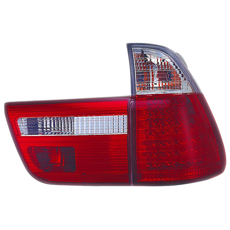 Set LED Tail Lights  BMW X5 E53 2000-2002 - Red/Clear