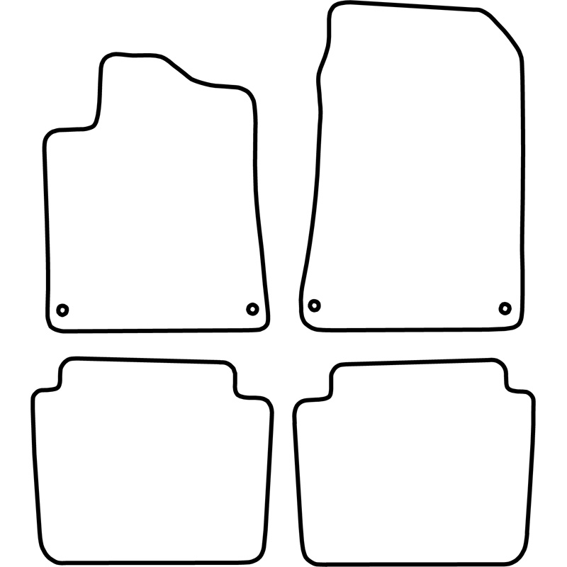 Set car mats  Citroen C6 2006-2013