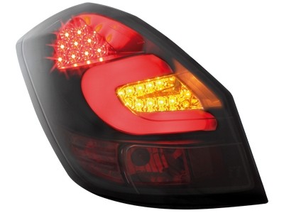 Rear lights Skoda Fabia LED 5J 07+ black/smoke