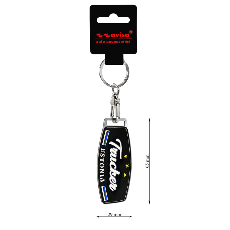 Stainless steel key chain - Trucker/Estonia