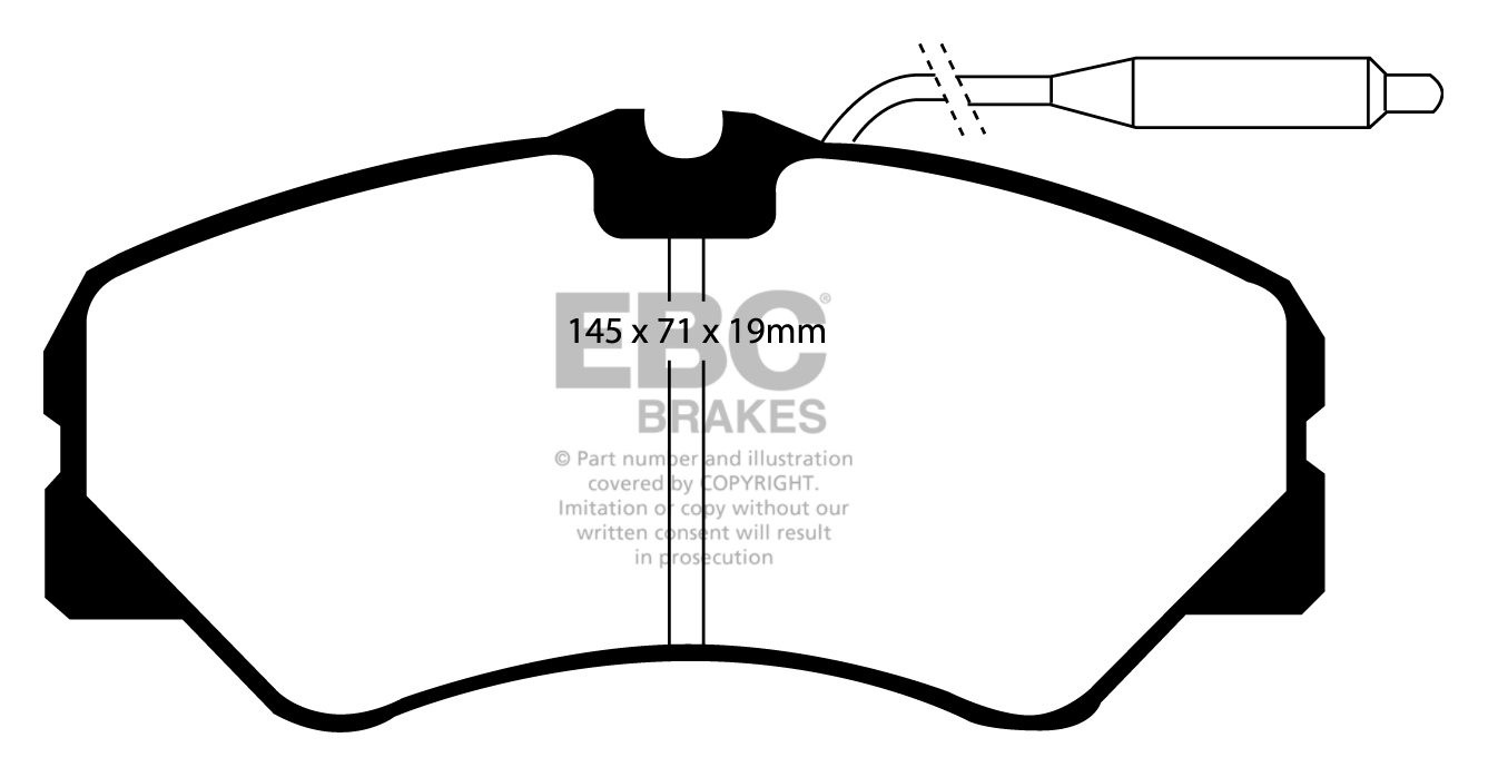 EBC Brakes FIAT BEDRIJFSWAGEN Ducato 1.9 D 87-94 Remblokken voor