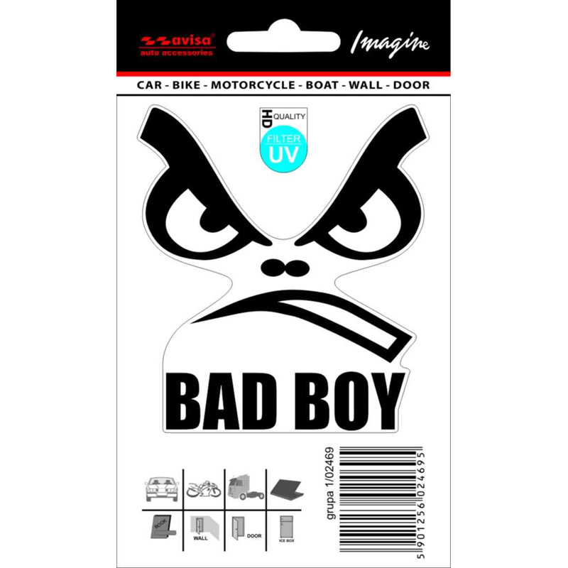 Sticker Bad Boy - 7,5 x 8,5 cm - Black