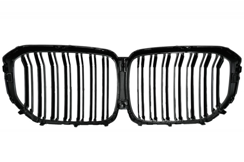 Grill passend voor BMW X5 G05 2018-.. Double Stripe M Glans Zwart