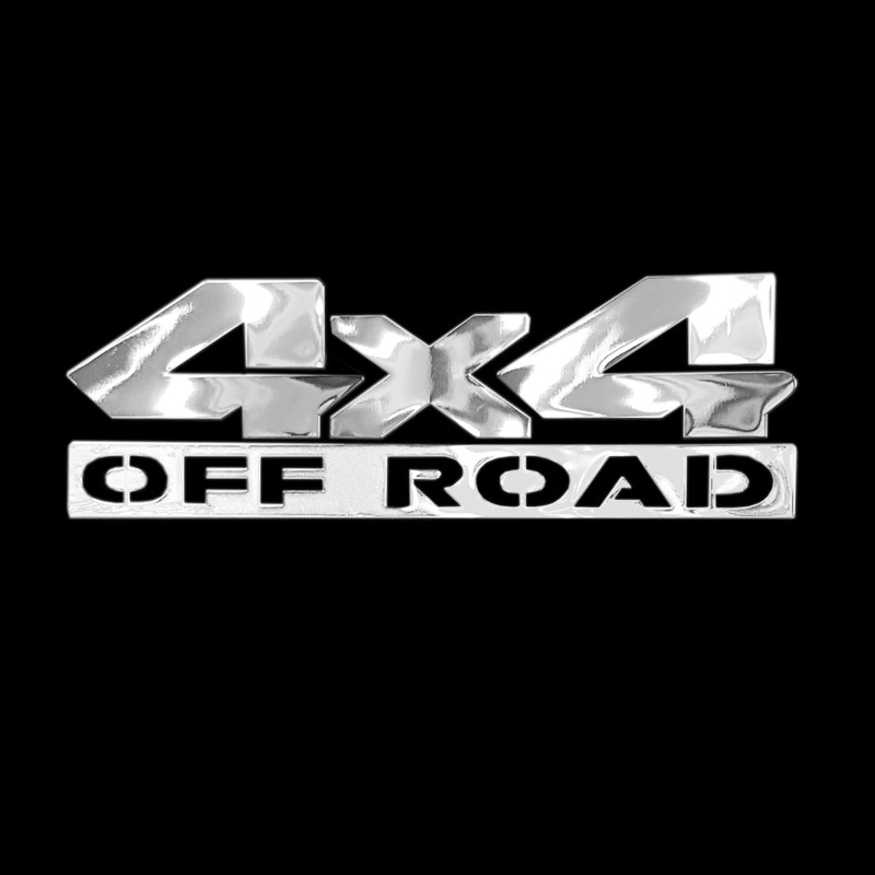 Nickel Sticker '4x4 OFF ROAD' - XL - 120x38mm