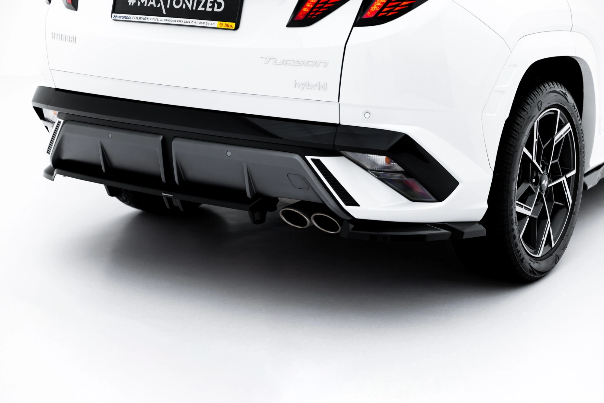Diffuser Hyundai Tucson N-Line Mk4 Facelift Glans Zwart Maxton