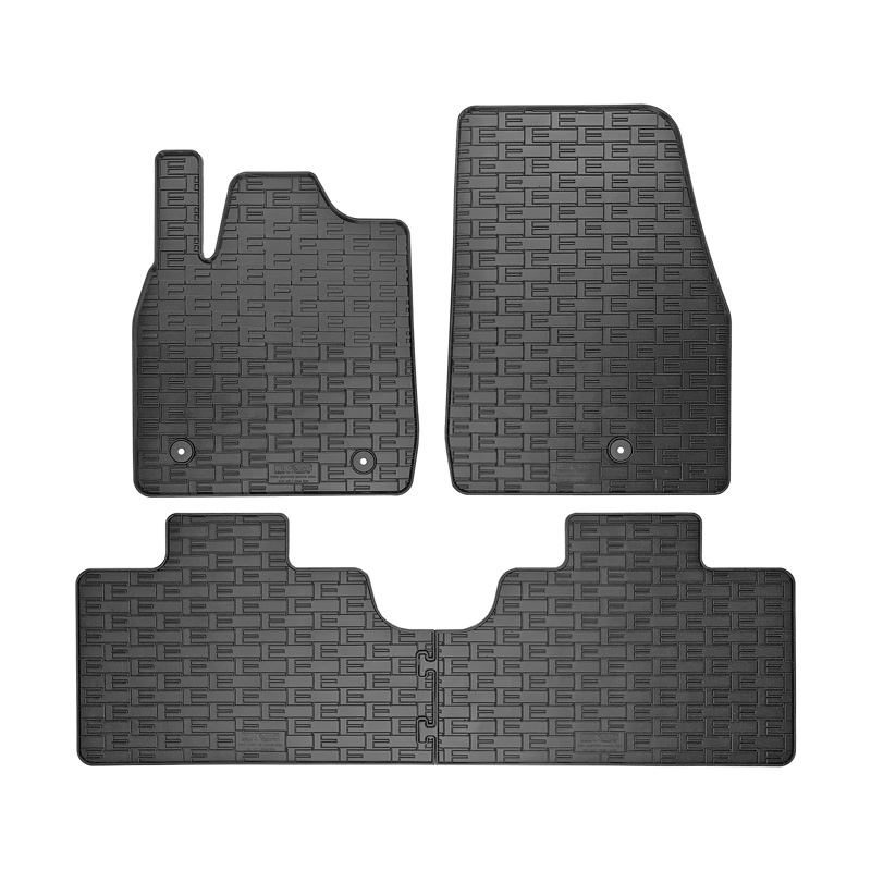 Rubber car mats set  Ford Mustang Mach E 2020- (4-pieces + fixing system)