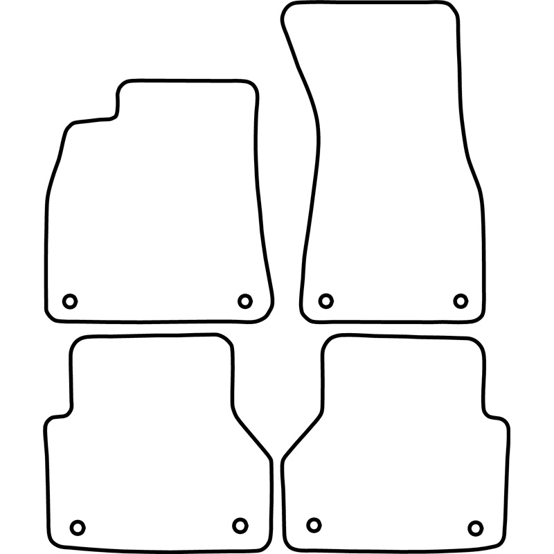 Set car mats  Audi A6 (C8) Sedan/Avant 2018- & A7 (4KA) 2018-