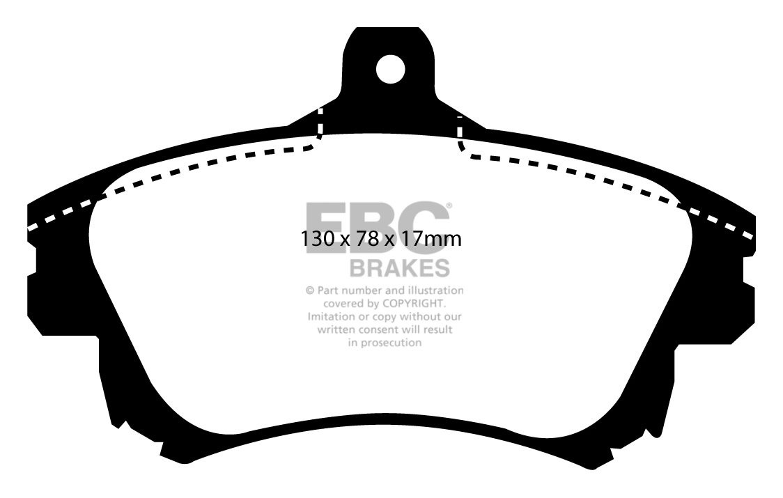EBC Brakes VOLVO S40 2.0 98-2004 Remblokken voorzijde greenstuff