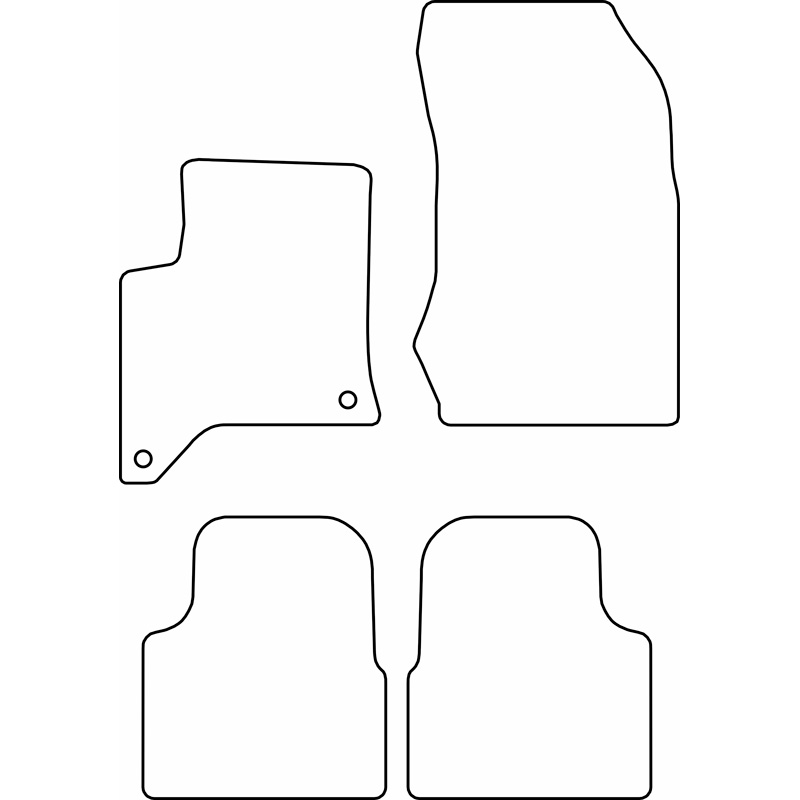 Set velour car mats  Peugeot 2008 II Hybrid 2024-
