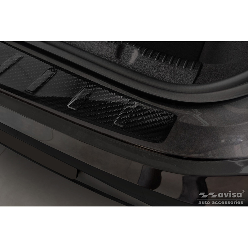 Real 3D Carbon Rear bumper protector  Mercedes EQE (V295) 2022- 'Ribs'