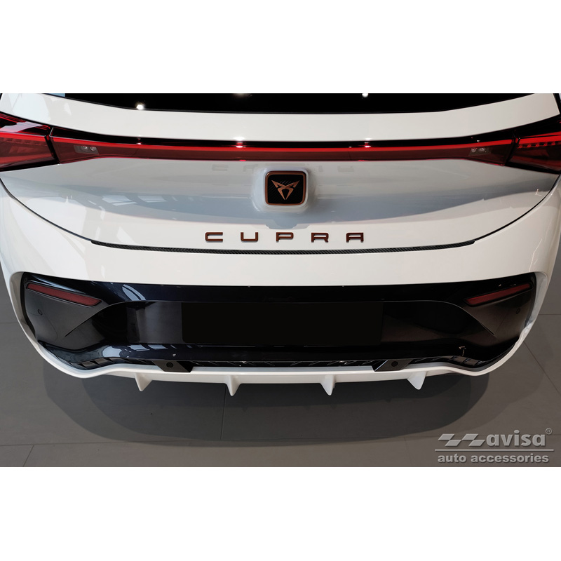 Real 3D Carbon Rear bumper protector  Cupra Born 2021- 'Ribs'