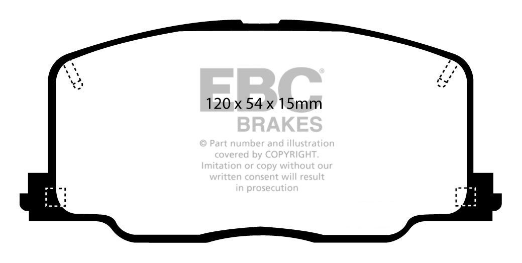 EBC Brakes TOYOTA Celica 2.0 GT (ST182) 88-93 Remblokken voorzij