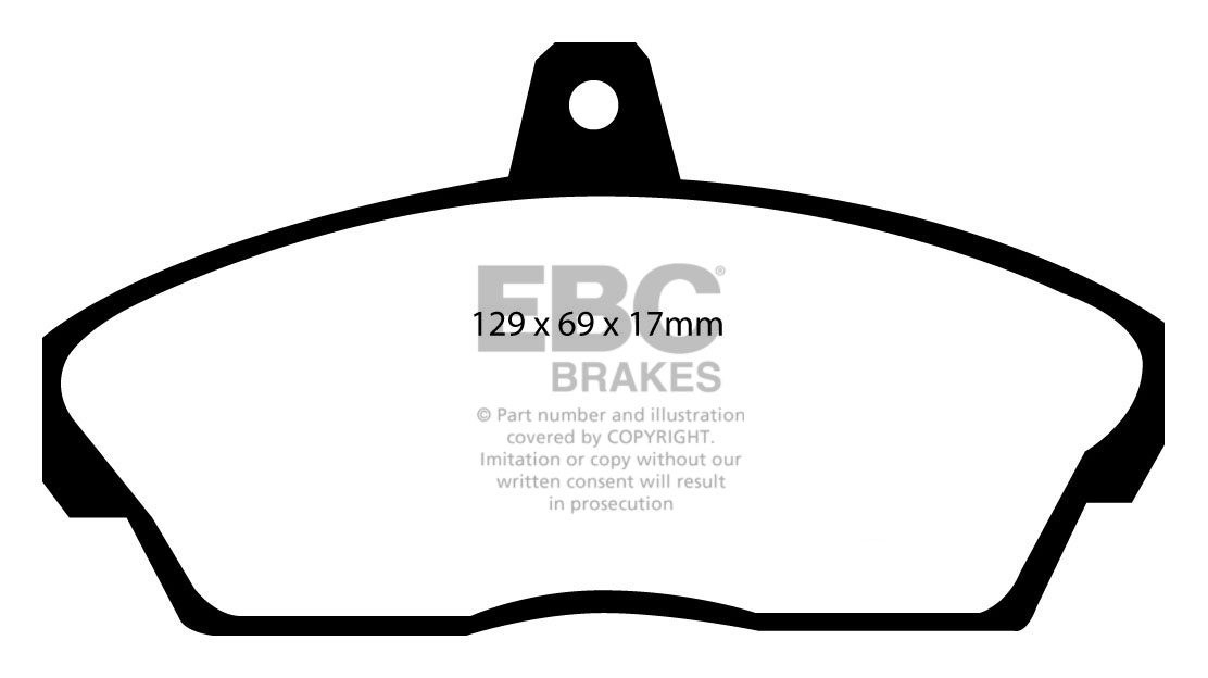 EBC Brakes HONDA Civic 1.5 (MB3) 97-2000 Remblokken voorzijde gr