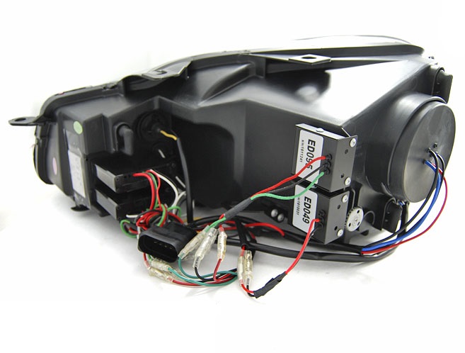 Headlights VW Golf VI Tube design Black