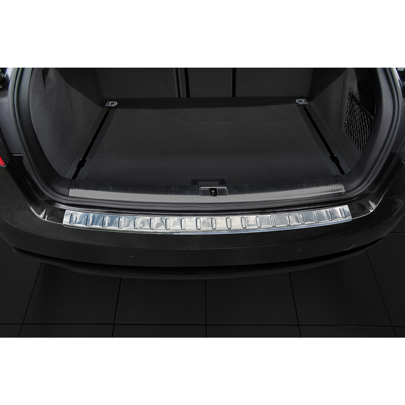 Stainless Steel Rear bumper protector  Audi A4 B8 Avant Facelift 2012-2015 excl. Allroad 'Ribs'