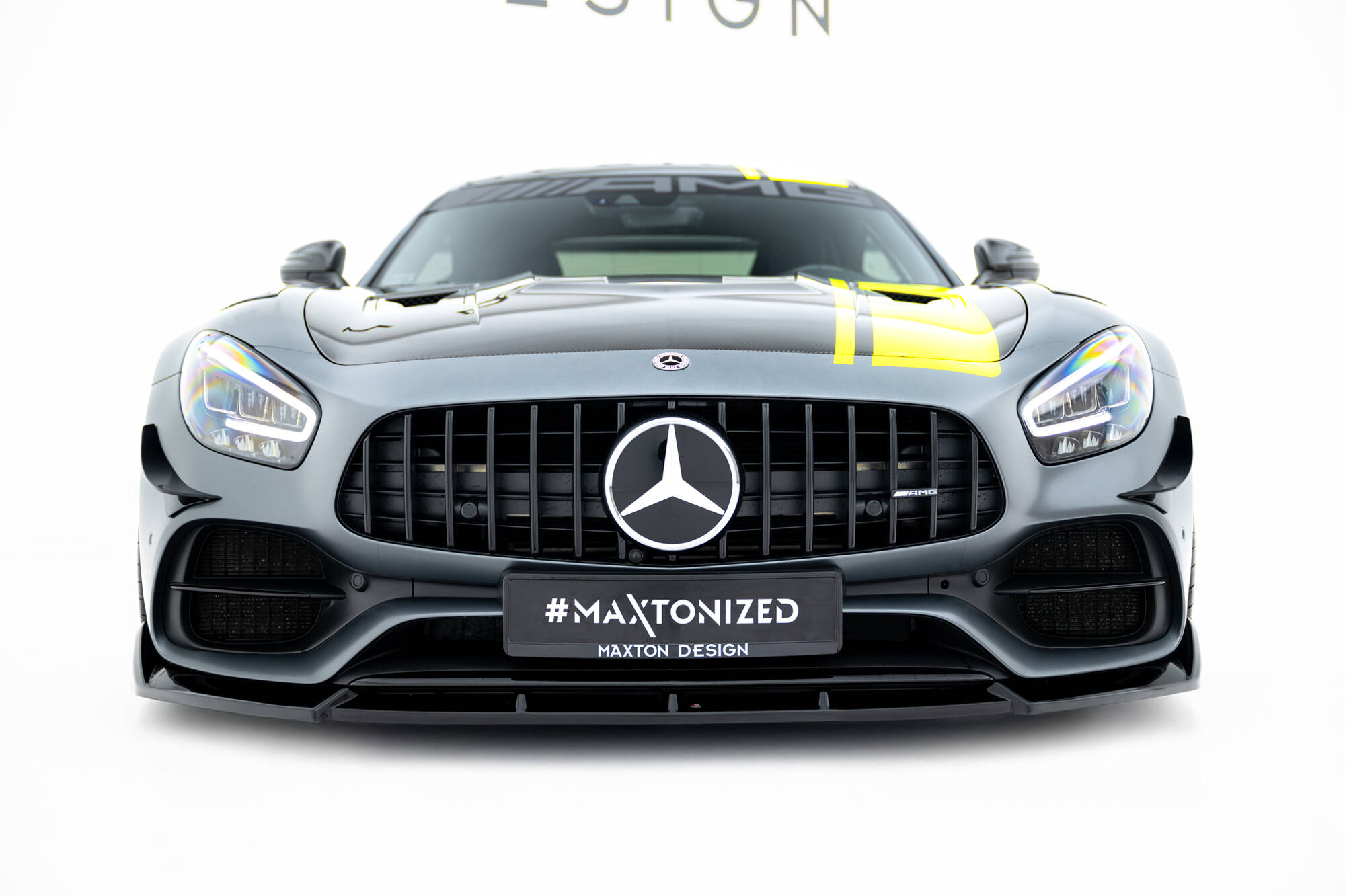 Bodykit passend voor Mercedes-AMG GT C C190 Facelift Maxton Glanzend zwart