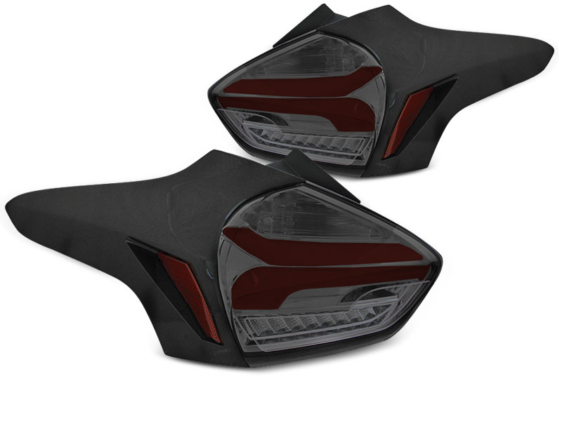 Rear Lights Ford Focus III 15-18 LED Dynamic Black/Smoke/Red