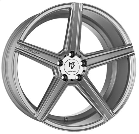 mbDESIGN KV1 DC Silver Polish 10,5x20 5x120 ET47 Velgen