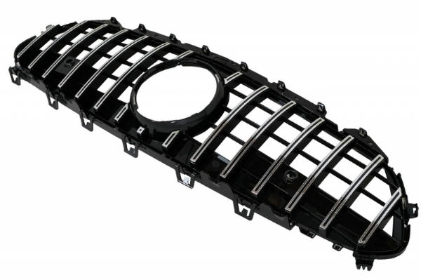 Grill passend voor Mercedes CLS C257 GTR Design Zwart/Chroom