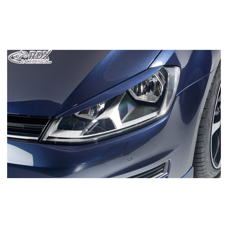 Head light spoilers  Volkswagen Golf VII 2012-2017 (ABS)