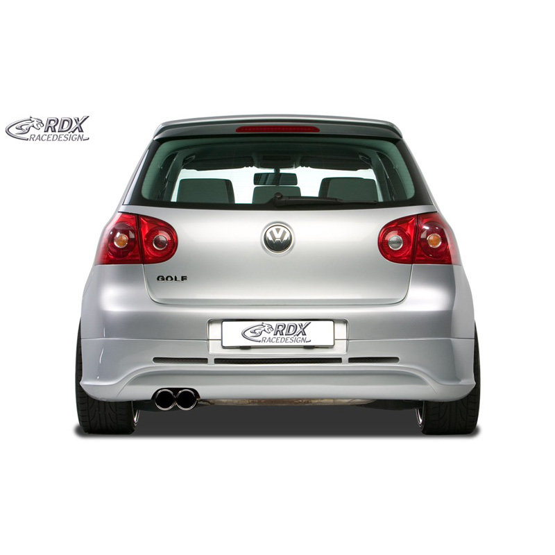 Rear bumper skirt  Volkswagen Golf V GTI/R Hatchback 3/5-doors 2003-2008 (exhaust left) excl. Variant/Plus (ABS)