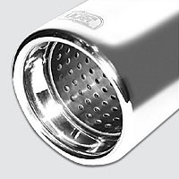 Muffler duplex Honda Accord 2008-2013 RVS eindstuk 100mm rond