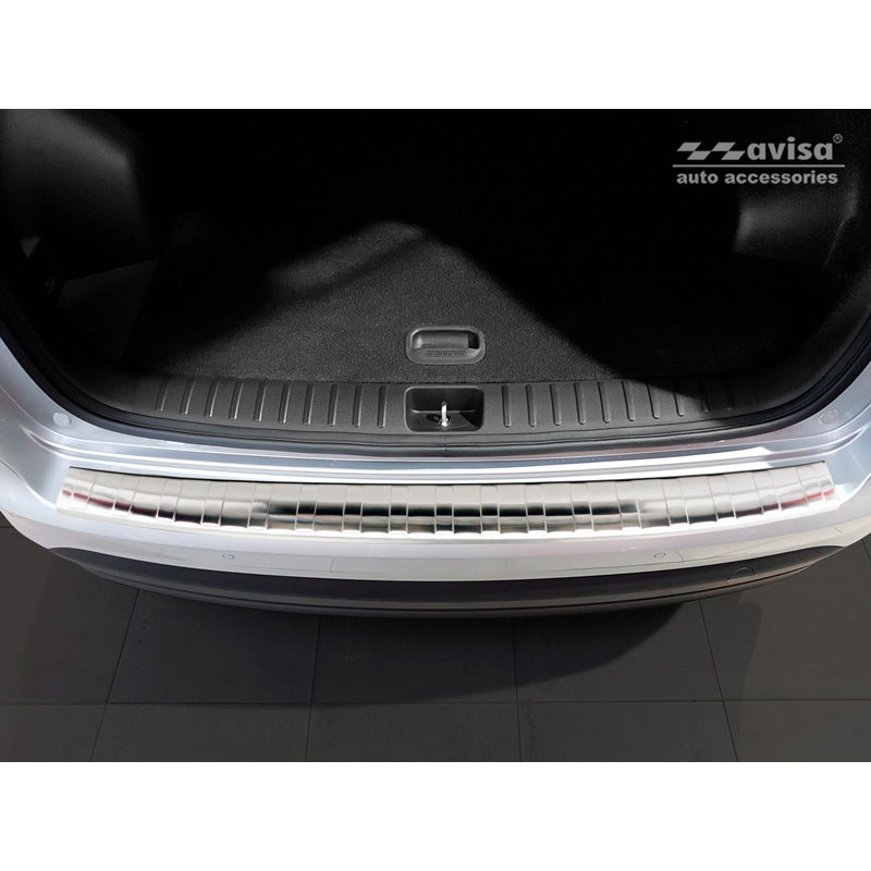 Stainless Steel Rear bumper protector  Hyundai Tucson FL 2018- 'Ribs'