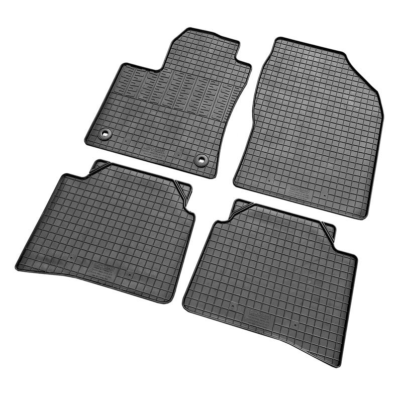Rubber car mats set  Toyota Prius IV 2016- (4-pieces + fixing system)