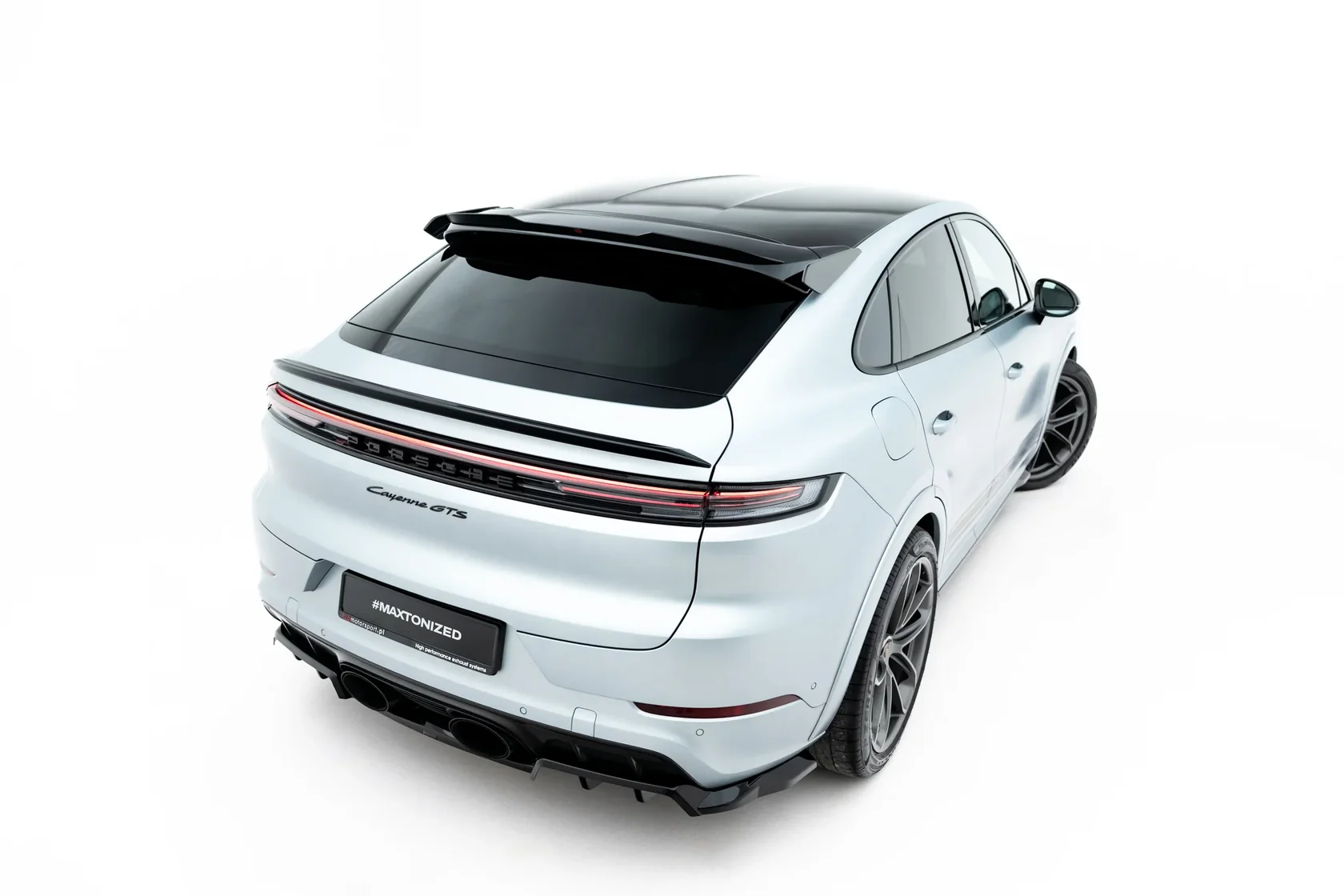 Spoiler Porsche Cayenne Coupe Maxton Glans Zwart